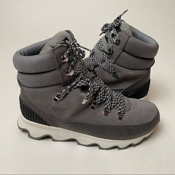 Sorel Kinetic Conquest Boots Quarry Grey Gray 8 Waterproof - Picture 1 of 6